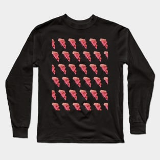 BASKETBALL PIZZA (Pattern) Long Sleeve T-Shirt